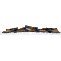 Modern Ember Rustic Log Accessory Kit For Aerus And Vibrance 60”-72” Linear Electric Fireplace