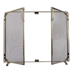 Modern Ember Aalto Fireplace Screen In Aged Brass 13 Modern Ember Aalto Fireplace Screen In Aged Brass -electric fireplace Store Modern Ember Aalto Aged Brass Fireplace Screen Detail 1