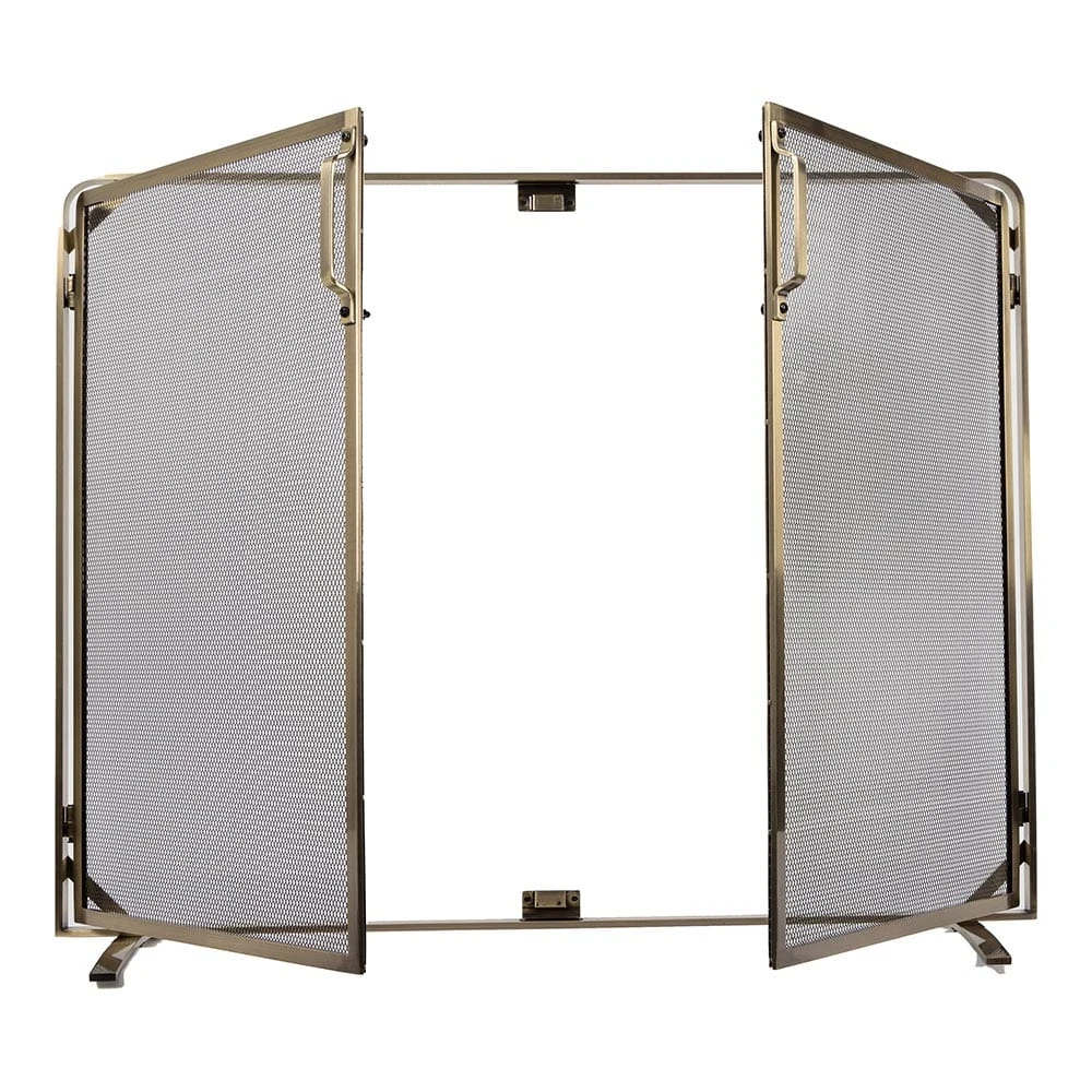 Modern Ember Aalto Fireplace Screen In Aged Brass 5 Modern Ember Aalto Fireplace Screen In Aged Brass - Image 5