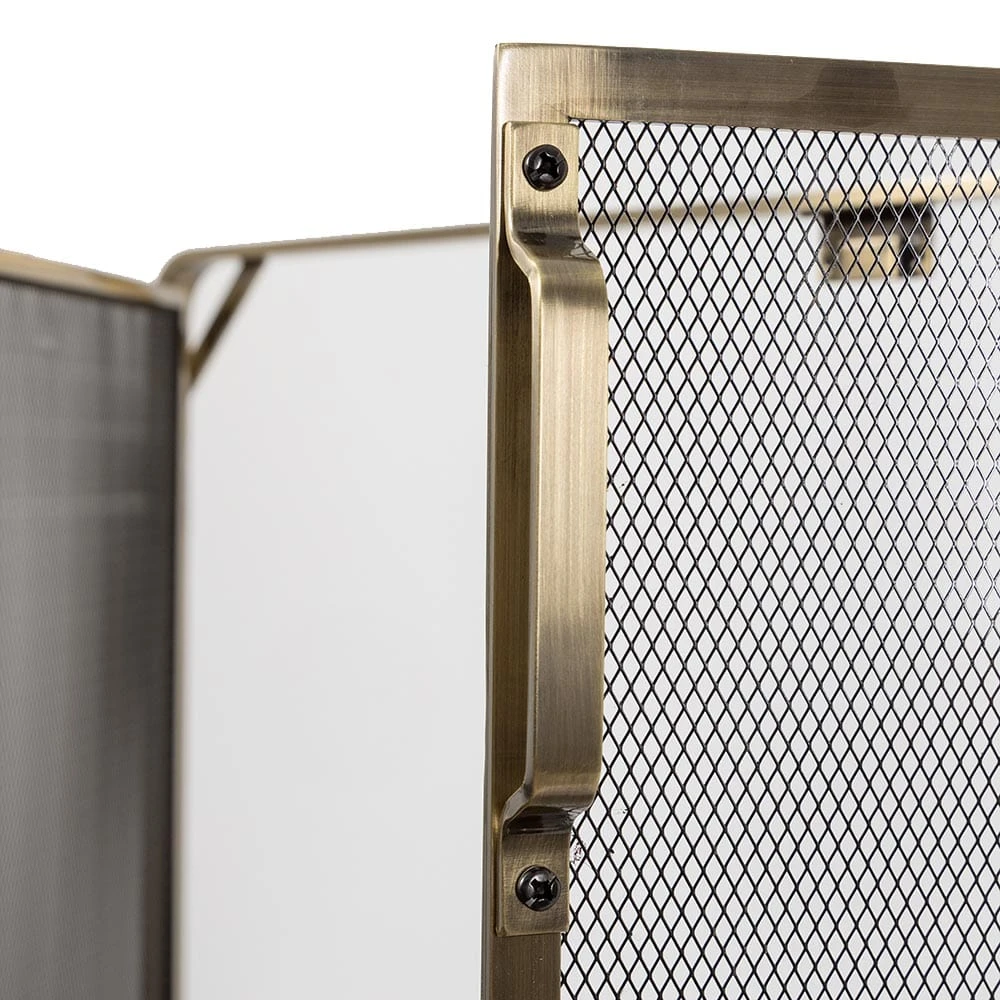 Modern Ember Aalto Fireplace Screen In Aged Brass 6 Modern Ember Aalto Fireplace Screen In Aged Brass - Image 6