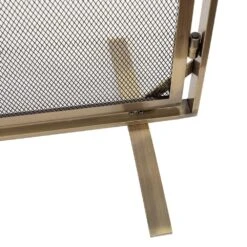 Modern Ember Aalto Fireplace Screen In Aged Brass 15 Modern Ember Aalto Fireplace Screen In Aged Brass -electric fireplace Store Modern Ember Aalto Aged Brass Fireplace Screen Detail 3