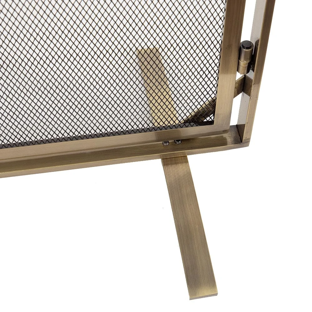 Modern Ember Aalto Fireplace Screen In Aged Brass 7 Modern Ember Aalto Fireplace Screen In Aged Brass - Image 7