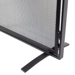 Modern Ember Aalto Fireplace Screen In Black -electric fireplace Store Modern Ember Aalto Black Fireplace Screen Detail 3