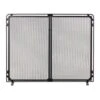 Modern Ember Aalto Fireplace Screen In Black -electric fireplace Store Modern Ember Aalto Black Fireplace Screen Straight Silo