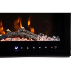 Modern Ember Patton Venetian Electric Fireplace Mantel Package In Provincial -electric fireplace Store Modern Ember Aerus ME SL50 50in Linear Electric Fireplace Detail Controls 29e503eb dcdc 4f34 9b2c 40ed8626a8fb