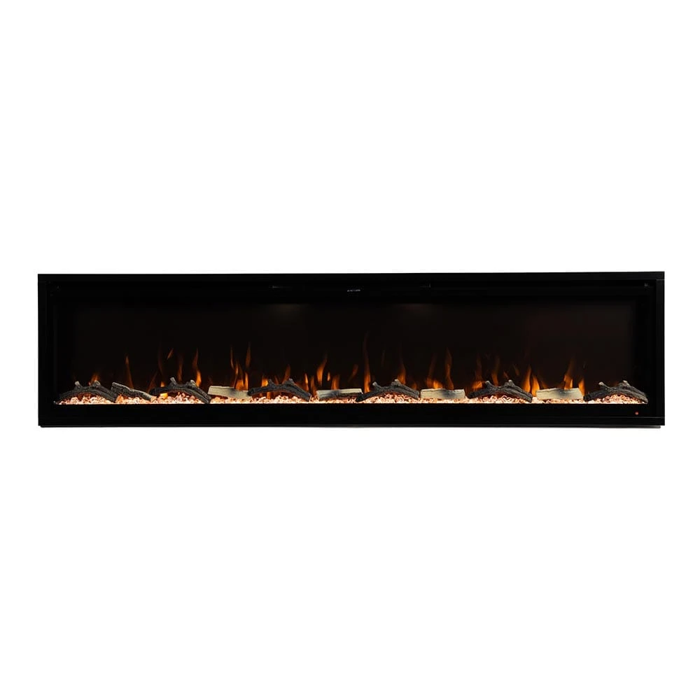 Modern Ember 72 In. Aerus LED Smart Electric Fireplace In Black With App Remote Control, Timer, And Multi-Color Flames 3 Modern Ember 72 In. Aerus LED Smart Electric Fireplace In Black With App Remote Control, Timer, And Multi-Color Flames - Image 3