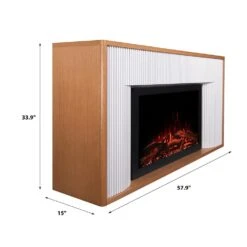 Modern Ember Arrie Venetian Electric Fireplace Mantel Package -electric fireplace Store Modern Ember Arrie Mantel Package Dimensions d636ea10 40b6 46ce b527 eb451fecfdc2