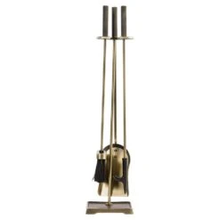 Modern Ember Harper 4 Piece Fireplace Tool Set In Aged Brass -electric fireplace Store Modern Ember Harper Fireplace Tools ABB Straight Silo 8c89ac58 0165 4ad3 9fda d53d09b35058