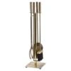 Modern Ember Harriet 5 Piece Fireplace Tool Set In Aged Brass