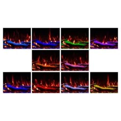 Channing 80-in Smart Black Electric Fireplace TV Stand -electric fireplace Store Modern Ember Highmark Traditional 26 In All Downlight Colors