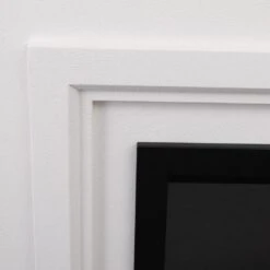 Modern Ember Leila Stone Venetian Electric Fireplace Mantel Package -electric fireplace Store Modern Ember Leila Detail 2