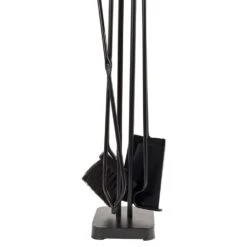 Modern Ember Levi 5 Piece Fireplace Tool Set In Black -electric fireplace Store Modern Ember Levi Fireplace Tools Black Detail Silo 24206e40 eff7 44b4 bd3b 9b0f2689a264