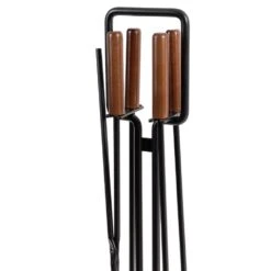 Modern Ember Levi 5 Piece Fireplace Tool Set In Black -electric fireplace Store Modern Ember Levi Fireplace Tools Black Handle Detail Silo 4df73359 c2ef 4294 a2f6 9b73652a089b