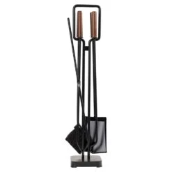 Modern Ember Levi 5 Piece Fireplace Tool Set In Black -electric fireplace Store Modern Ember Levi Fireplace Tools Black Straight Silo 88e6763d 47da 41c8 9abe 21a7bd815b81