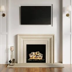 Modern Ember Levi 5 Piece Fireplace Tool Set In Aged Brass -electric fireplace Store Modern Ember Levi Tools Brass Lifestyle Straight Close Crop 6d9f4464 2789 43d0 884f dd4e7063f124