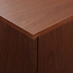 Marcel 74-in Smart Walnut Electric Fireplace TV Stand -electric fireplace Store Modern Ember Marcel Detail Top