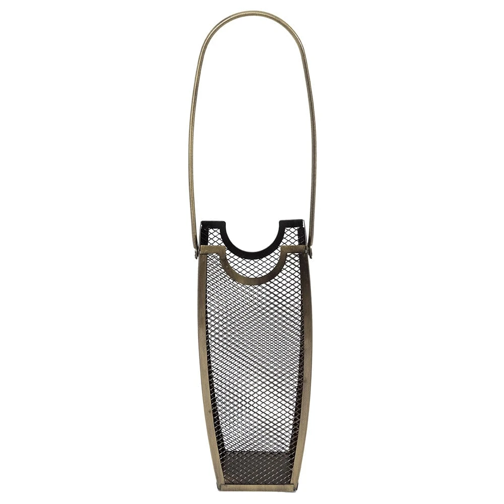 Modern Ember Match Stick Basket In Aged Brass 2 Modern Ember Match Stick Basket In Aged Brass - Image 2