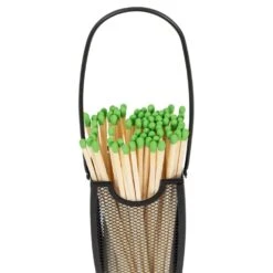 Modern Ember Match Stick Basket In Black 14 Modern Ember Match Stick Basket In Black -electric fireplace Store Modern Ember Match Stick Basket A08830BK Detail 2