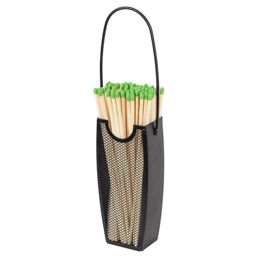 Modern Ember Match Stick Basket In Black 5 Modern Ember Match Stick Basket In Black - Image 5