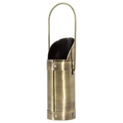 Modern Ember Match Stick Holder In Aged Brass -electric fireplace Store Modern Ember Match Stick Holder A08856AB Silo 2