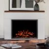 Modern Ember Sabrina Venetian Electric Fireplace Mantel Package -electric fireplace Store Modern Ember Sabrina Mantel Lifestyle Straight Cropped