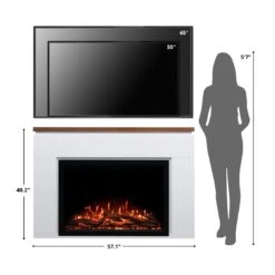 Modern Ember Sabrina Venetian Electric Fireplace Mantel Package 20 Modern Ember Sabrina Venetian Electric Fireplace Mantel Package -electric fireplace Store Modern Ember Sabrina Size Person TV Reference