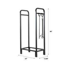 Modern Ember Sierra Mills 24-in Log Rack With Cover -electric fireplace Store Modern Ember Sierra Mills 24 Log Holder Dimensions 7316dcf2 9db9 4d97 8f33 aceb092deb35