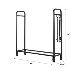 Modern Ember Sierra Mills 48-in Log Rack With Cover -electric fireplace Store Modern Ember Sierra Mills 48 Log Holder Dimensions c802f1bf 4e2d 45c2 8c6b de17bebe0091