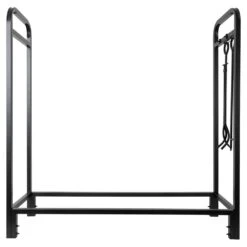 Modern Ember Sierra Mills 48-in Log Rack With Cover -electric fireplace Store Modern Ember Sierra Mills 48 Log Holder Silo Straight