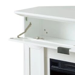 Modern Ember Tillary Corner Electric Fireplace Mantel Package -electric fireplace Store Modern Ember Tillary Detail Storage