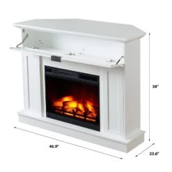 Modern Ember Tillary Corner Electric Fireplace Mantel Package -electric fireplace Store Modern Ember Tillary Dimensions