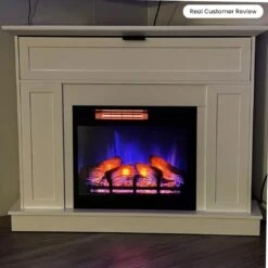 Modern Ember Tillary Corner Electric Fireplace Mantel Package -electric fireplace Store Modern Ember Tillary UGC