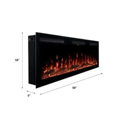 Modern Ember 50 In. Vibrance Built-In Smart Wi-Fi Enabled Linear Electric Fireplace With Remote Control And Adjustable Flame -electric fireplace Store Modern Ember Vibrance ME VIB50 Dimensions f9c01381 057f 477a 966f 80282260e817