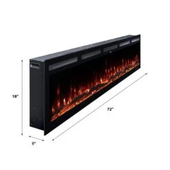Modern Ember 72 In. Vibrance Built-In Smart Wi-Fi Enabled Linear Electric Fireplace With Remote Control And Adjustable Flame -electric fireplace Store Modern Ember Vibrance ME VIB72 Dimensions 747c7537 7be6 4260 8712 1d9fe111af2f