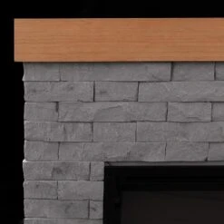 Modern Ember Wyman Electric Fireplace Mantel Package -electric fireplace Store Modern Ember Wyman Detail 2