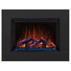 Modern Flames 36 In. Redstone LED Wifi Built-In Electric Fireplace With Multi-Function Remote Control And Adjustable Flames -electric fireplace Store Modern Flames 36 Redstone Electric Fireplace Orange Flames Blue Downlight 4 Sided Trim Silo d7912924 89c2 43cb 9f59 55d206cb0657