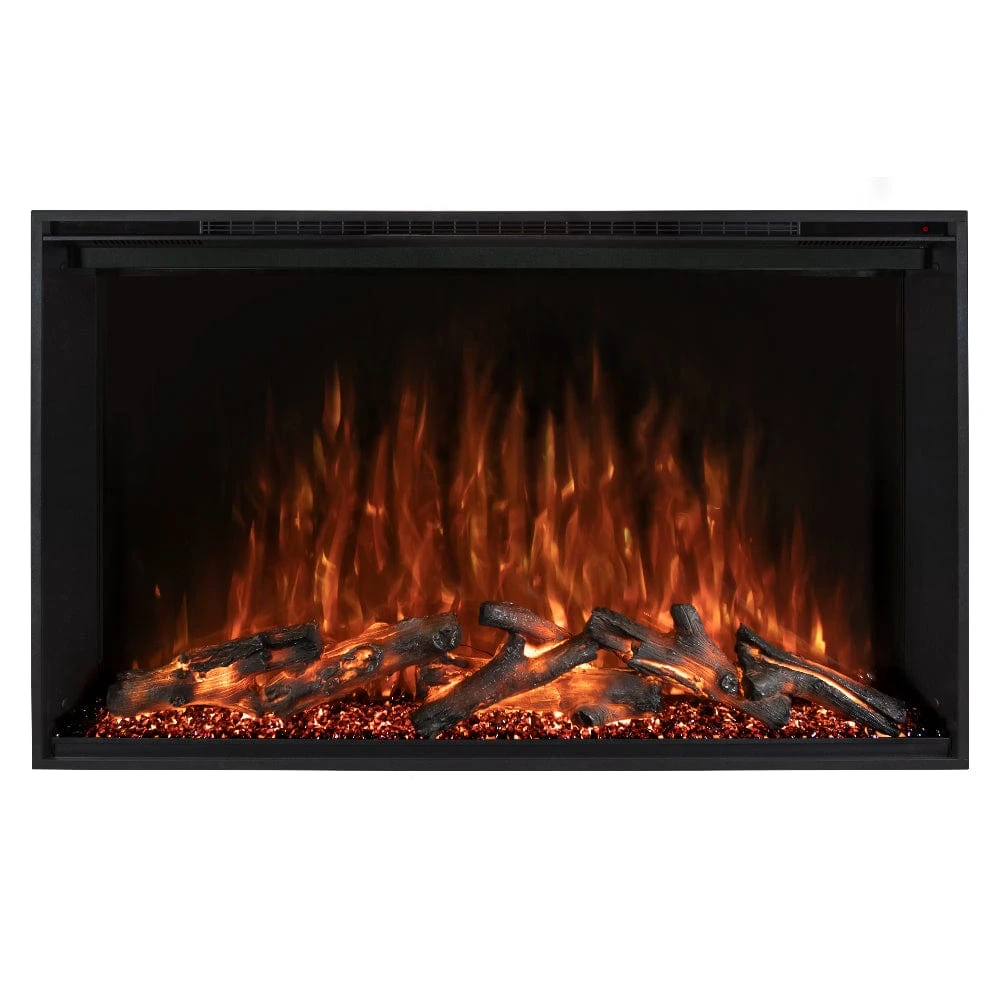 Modern Flames 54 In. Redstone LED Wifi Built-In Electric Fireplace With Multi-Function Remote Control And Adjustable Flames 2 Modern Flames 54 In. Redstone LED Wifi Built-In Electric Fireplace With Multi-Function Remote Control And Adjustable Flames - Image 2
