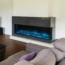 Modern Flames 80-in Landscape Pro MultiView Built-In Electric Fireplace -electric fireplace Store Modern Flames 80 in Landscape Pro MultiView Electric Fireplace Blue Flames Lifestyle Living Room