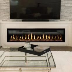Modern Flames Orion 76-in Slim Heliovision Linear Electric Fireplace