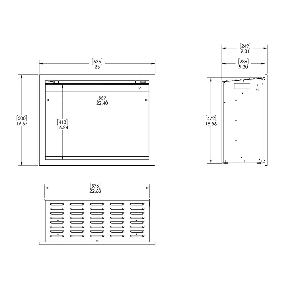 Modern Flames 26-in Orion Traditional Electric Fireplace & Small Surround Trim 4 Modern Flames 26-in Orion Traditional Electric Fireplace & Small Surround Trim - Image 4