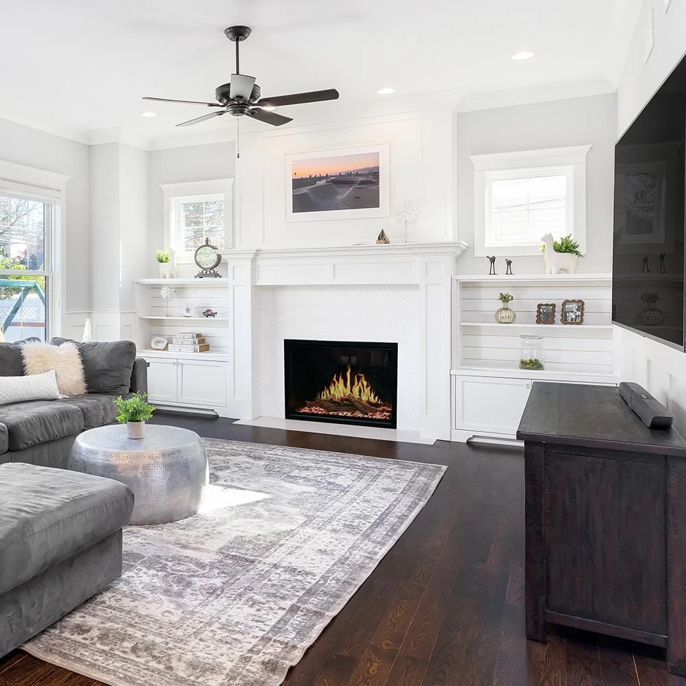 Modern Flames 30-in Orion Traditional Electric Fireplace & Large Surround Trim 2 Modern Flames 30-in Orion Traditional Electric Fireplace & Large Surround Trim - Image 2