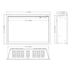 Modern Flames 42-in Orion Traditional Electric Fireplace 11 Modern Flames 42-in Orion Traditional Electric Fireplace -electric fireplace Store Modern Flames Orion Traditional Series OR42 TRAD Dimensions