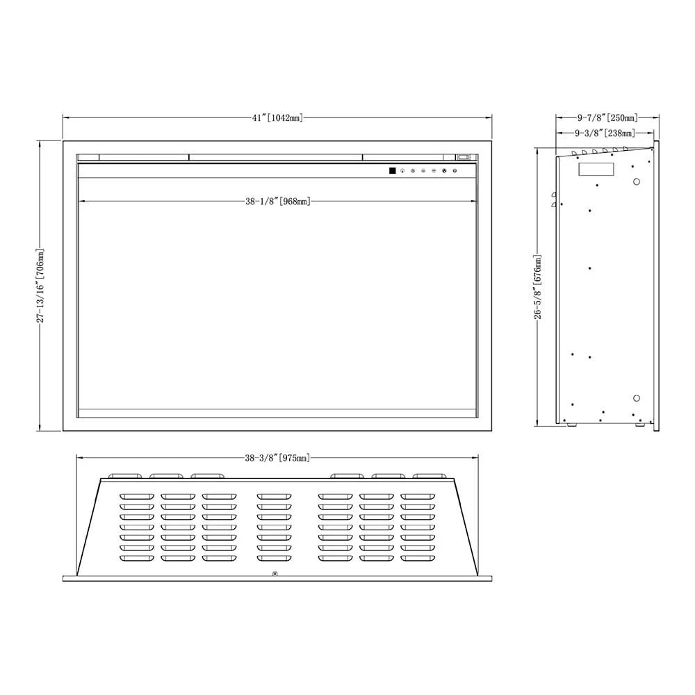 Modern Flames 42-in Orion Traditional Electric Fireplace 4 Modern Flames 42-in Orion Traditional Electric Fireplace - Image 4