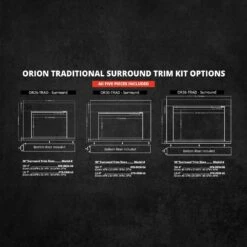 Modern Flames 36-in Orion Traditional Electric Fireplace & Large Surround Trim -electric fireplace Store Modern Flames Orion Traditional Series Surround Trim Kit Options