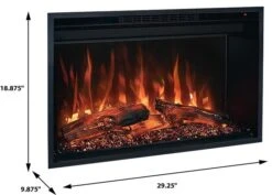 Modern Flames 30 In. Redstone LED Wifi Built-In Electric Fireplace With Multi-Function Remote Control And Adjustable Flames -electric fireplace Store Modern Flames RS 3021 LA b7962406 0d98 4159 9bbd 96cd4dfd179a