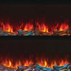 Napoleon Astound 96-in Linear Electric Fireplace -electric fireplace Store Napoleon Astound Series Linear Electric Fireplace Detail Downlighting