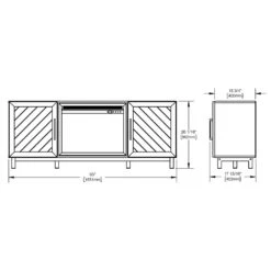 Napoleon Bella Electric Fireplace TV Stand In Walnut -electric fireplace Store Napoleon Bella NEFP26 3120WN Dimensions 12e92690 0b6f 46da b5b4 68c026f1b941