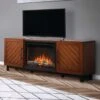 Napoleon Bella Electric Fireplace TV Stand In Walnut 21 Napoleon Bella Electric Fireplace TV Stand In Walnut -electric fireplace Store Napoleon Bella NEFP26 3120WN Lifestyle Closeup