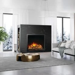 Napoleon Elevation 36-in Built-In Electric Fireplace -electric fireplace Store Napoleon Elevation 36 Inch Lifestyle Angled