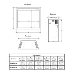 Napoleon Elevation 42-in Built-In Electric Fireplace 13 Napoleon Elevation 42-in Built-In Electric Fireplace -electric fireplace Store Napoleon Elevation Dimensions
